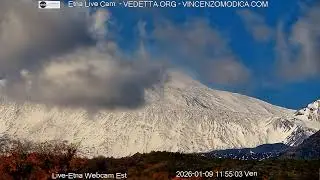 🔴 Etna Live Webcam by Vincenzo Modica 08/01/26