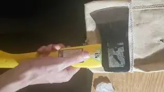 Making a home made canvas axe sheath water resistant. Simple wax treatment.