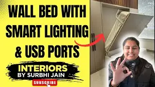 Wall Bed with Smart Lighting & USB Ports | Space Saving Bed for Small Homes | Modern Interior Ideas