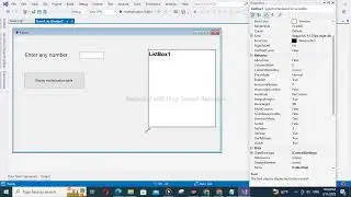 Visual basic.Net || While...End while Loop in Multiplication table|| part I