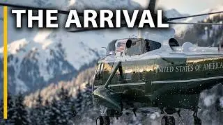 Trump Arrives in Davos, Switzerland for World Economic Forum 2026 - Marine One