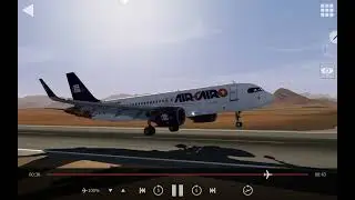Air Cairo A320neo landing Sharm El Sheikh