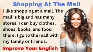 Shopping At The Mall | Improve your English | Everyday Speaking | Level 1 - Shadowing Method