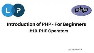 PHP Operators | PHP Tutorial | PHP For Beginners | Learn PHP Programming