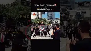 Others Country Vs India PM Protocol Security🔥 #pm #security #convoy #commando #india #army #pmmodi