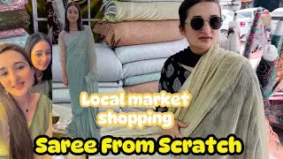 How to Design & Style Saree from Scratch ~Stitching Ideas~outfits from scratch ~Life With Zainab