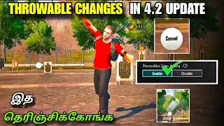 Top 3 Throwable changes in 4.2 update ( TAMIL) # bgmi / pubg tips & tricks