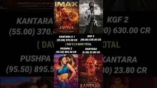 Kantara Chapter 1 vs Kgf 2 vs Pushpa 2 The Rule vs Kantara Day 5 Box Office Collection