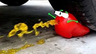 Experiment Car vs Balls, Plastic Bottle  Crushing Crunchy & Soft Things by Car