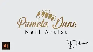 Draw Nail Art Design For Nail Artist - Logo Design Illustrator Tutorial - Dillenium #nailartistist