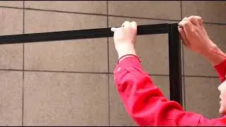 Beautiful big 80w by 180h poster stand (installnation video )