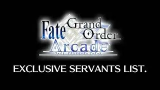 FGO Arcade Exclusive Servants 😭