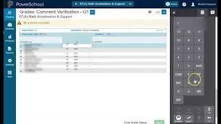 Выставление оценок в Power School Pro