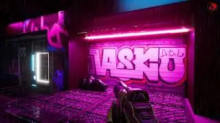 Cyberpunk Street Scene for Unreal Engine 4