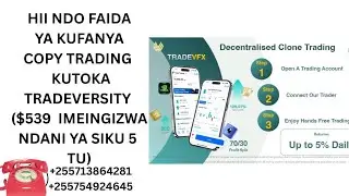 HII NDO FAIDA YA KUFANYA COPY TRADING KUTOKA KWA TRADERS WA TRADEVERSITY 