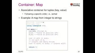 CS1PC C++ Week 3-2-4: The standard template library (STL)