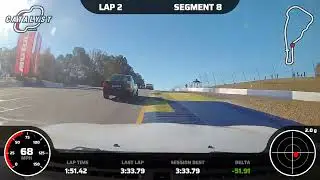 2025 ARRC Road Atlanta Spec Miata Racing in STL Saturday Race W/ Garmin Catalyst Data SCCA