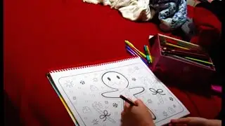 Speed Coloring Of Geffrey The Gingerbread Man! Day 4 Of The 12 Days Of Weirdness/Christmas!