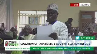 Collation Of Taraba State Governorship Election Result
