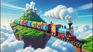 ABC Island in the Sky Train 🚂☁️🔤 | Nursery Rhymes & Kids Songs
