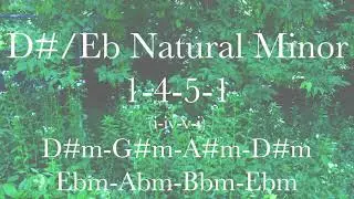 D#/Eb Natural Minor Progression 1-4-5-1 (i-iv-v-i)