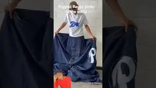 The biggest Baggy pants in the world 🙏 #pants #baggyjeans #baggypant #fashion