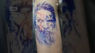 Realistisch Tattoo Odin , erst Sitzung#permanentmakeup#tatooink#tattovikings#tattooberlin#tattoo