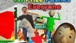 Baldi basics 1-й приз PUSHES EVERYONES & EVERYONE LOVES SLIDES edition, мод Baldi basics