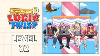 Brain Puzzle 2 Logic Twist Level 32 |Scared Boyfriend| Walkthrough Solution