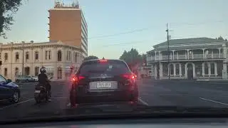 evening drive from western to eastern suburbs of Adelaide