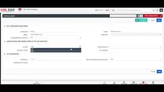 Create / Edit User Access - HAL ERP