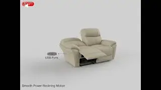 Longvale Power Double Reclining Loveseat With Power Headrest from Homelegance