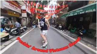 Pushin' Around Vietnam Part 1: Hanoi's Hoàn Kiếm Lake - Egg Board and Egg Coffee!