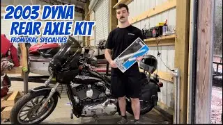 2003 Harley Dyna Lowrider Rear Axle Kit Installation