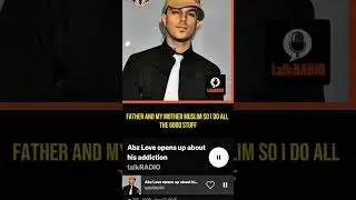 Bit1/4 Talk radio Abz Love opens up about his addiction April 2018 @ABZLOVETV #5ive #tour