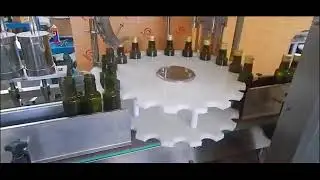 Olive oil filling and labeling line
