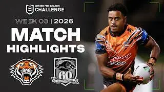 NRL 2026 Witzer Pre-season Challenge&nbsp;| Wests Tigers v Panthers&nbsp;| Match Highlights | Week 3