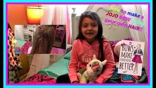 Making a JoJo Bow out of your own hair tutorial!!