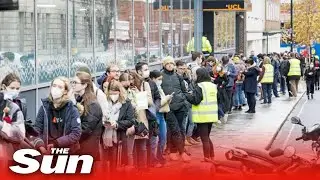 Public queue outside vaccine centres for HOURS in PM&rsquo;s plan to get everyone boosted by New Year