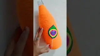 bottle decoration craft...🥰💖👌 bottle decor using wool... bottle craft... waste glass bottle craft...