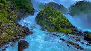 L&aring;tefossen Waterfall (Norway) in 60 seconds 🇳🇴