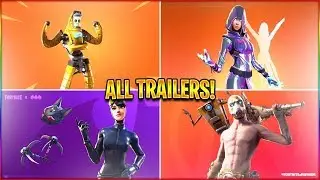 *ALL* Season X Fortnite Trailers! (P-1000, Glow Skin, Zone Wars) in HD!     Code UKG3QK
