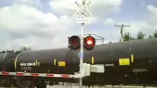 BNSF 5796 East Crude Oil Departs @ MP 393.7 (8-6-2014)