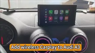 Беспроводной интерфейс CarPlay Android Auto для Audi A3 / S3 / RS3 2010-2018 с AirPlay Mirror Link