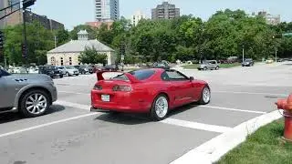 Supra Turbo leaving Milwaukee cars and coffee