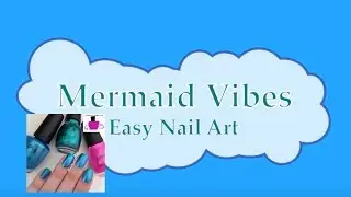 Easy Minimalist Mermaid Vibes Nail Art // threesixtynails
