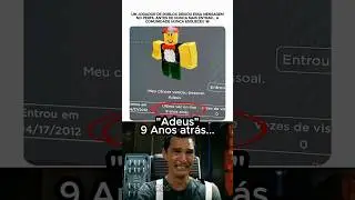 A Conta mais TRISTE do ROBLOX! 😔😓 #shorts