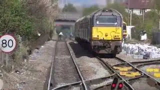 DB schenker 67006 & 67025 Leeds to Penzance statesman rail tour