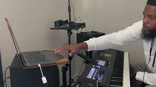 Playing on my new Yamaha Montage M8X… Nashville C3 piano! Playing Tye Tribbett’s Everything