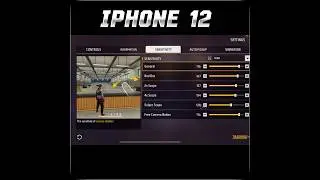 iPhone 12 Free Fire Gameplay And Sensitivity Setting Short Video #iphone #iphone12 #ios #freefire